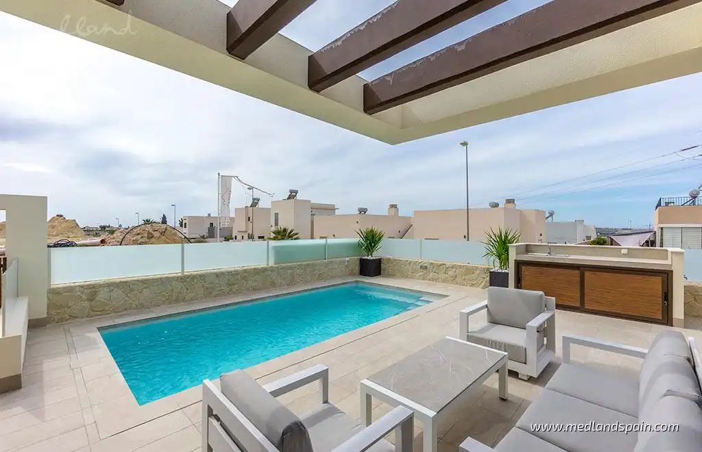 Terrassa de Casa o xalet en venda en Rojales amb Aire condicionat, Calefacció i Jardí privat