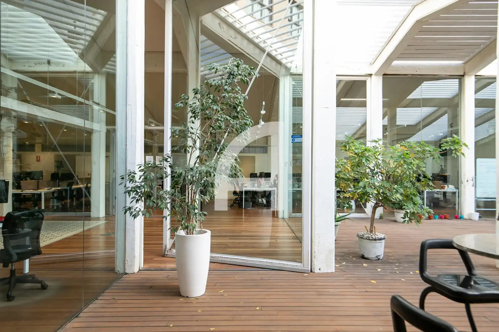 Terrasse von Büro zur Miete in Barcelona mit Klimaanlage und Heizung