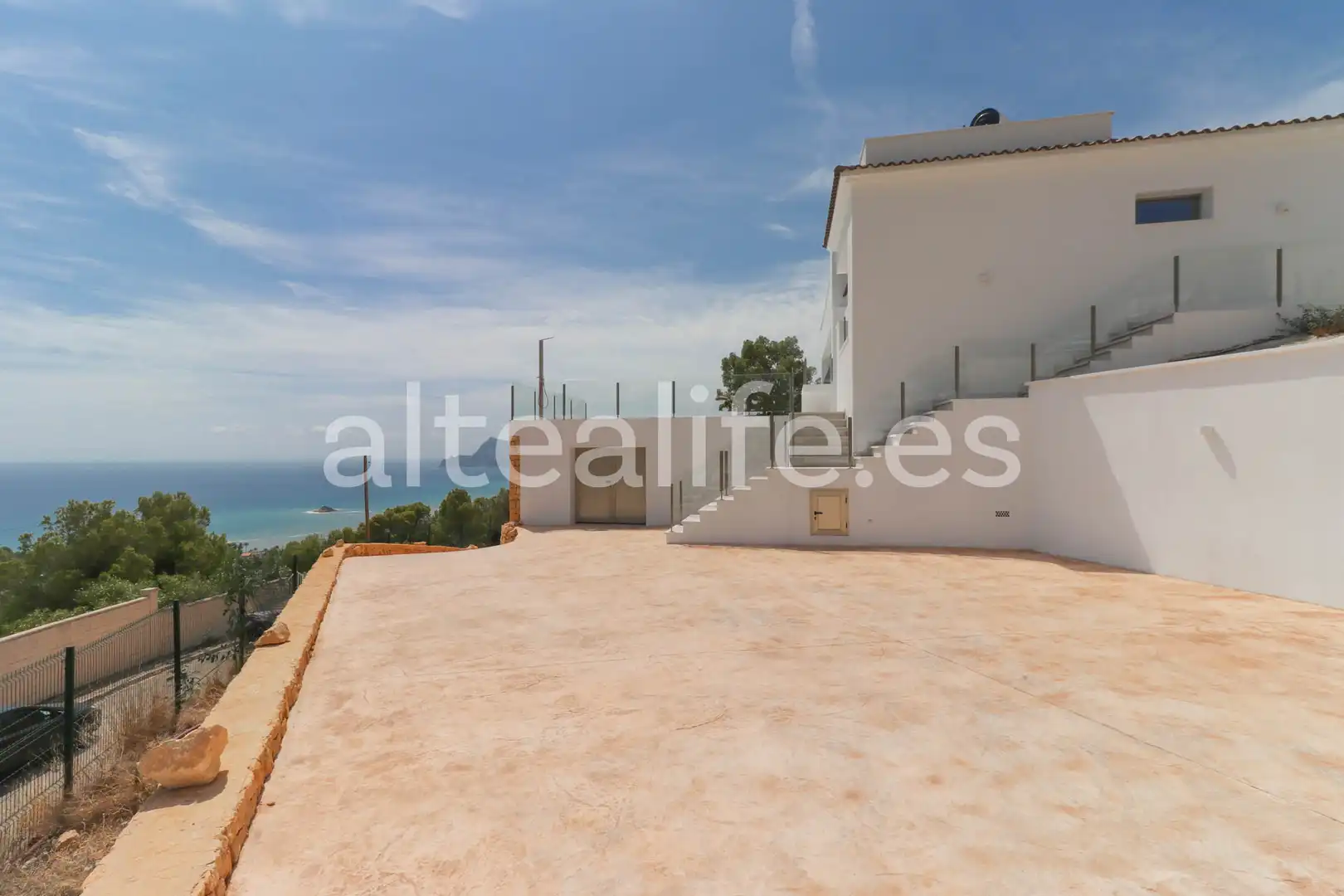 Vista exterior de Casa o chalet en venta en Altea con Aire acondicionado, Jardín privado y Terraza