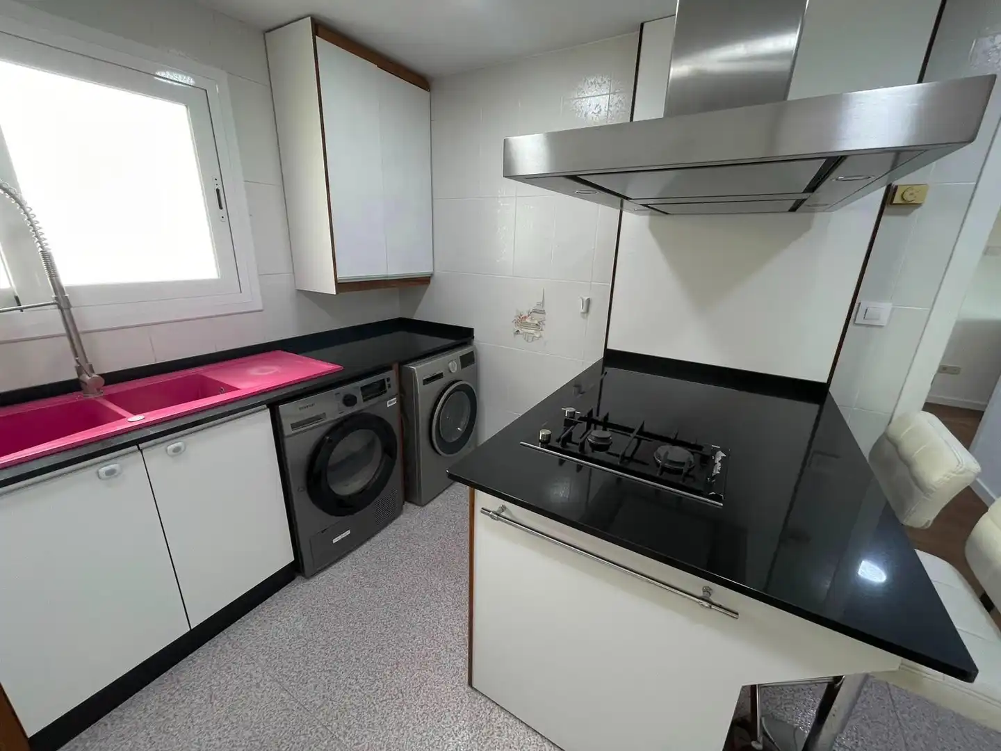 Kitchen of Duplexes for rent in Valencia  with Parquet flooring, Terrace and Furnished