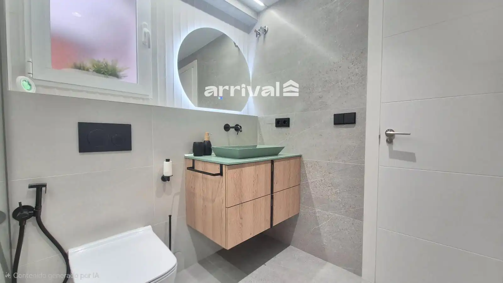 Badezimmer von Wohnung zur Miete in Valencia mit Klimaanlage, Heizung und Terrasse
