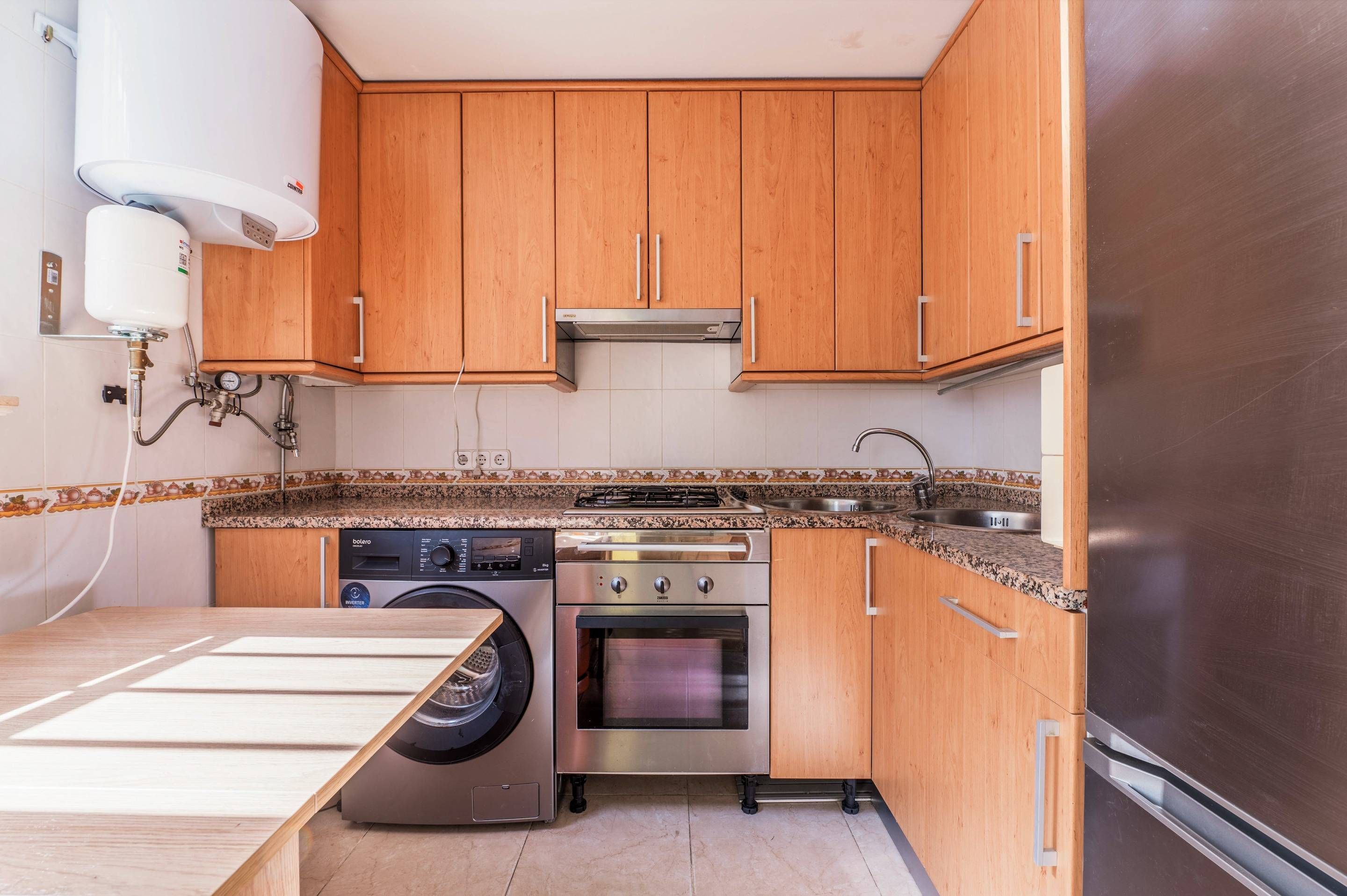 Kitchen of Flat for sale in  Madrid Capital  with Air Conditioner and Heating