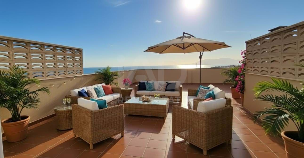 Terrace of Flat for sale in Rincón de la Victoria  with Air Conditioner, Heating and Terrace