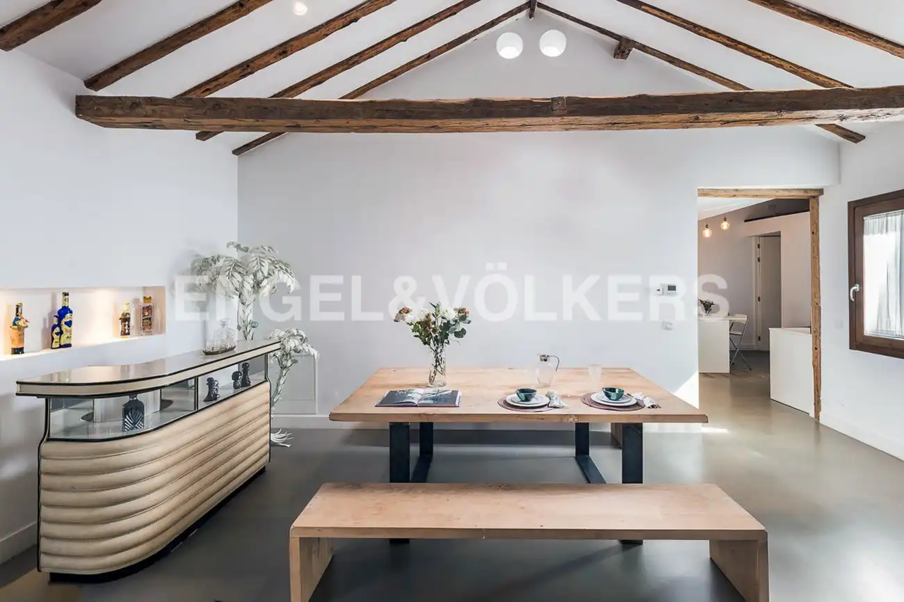 Comedor de Ático de alquiler en Madrid con Aire acondicionado, Calefacción y Terraza