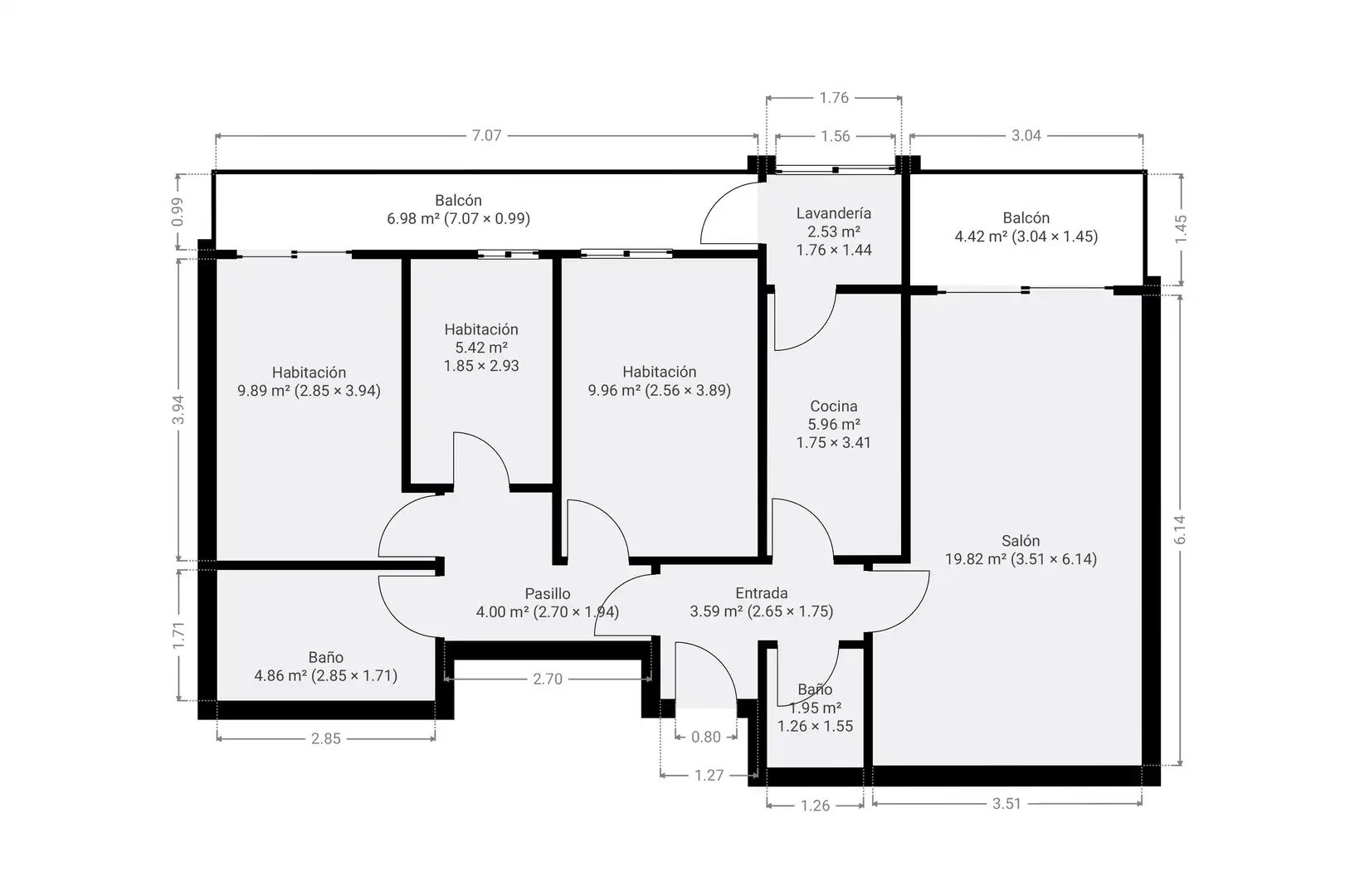 Piso con terraza en venta en Eixample Sud – Migdia, imagen 24