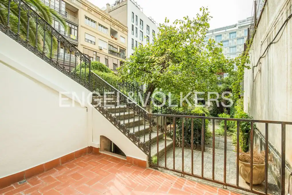 Terraza de Piso de alquiler en Barcelona con Aire acondicionado, Calefacción y Jardín privado