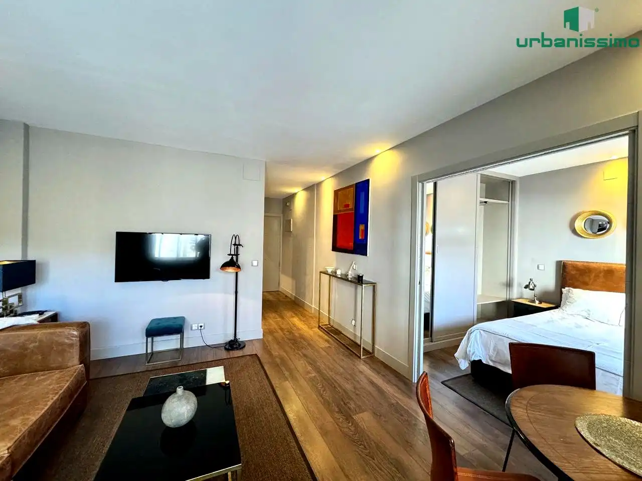 Sala de estar de Apartamento en venta en Madrid con Aire acondicionado, Calefacción y Amueblado
