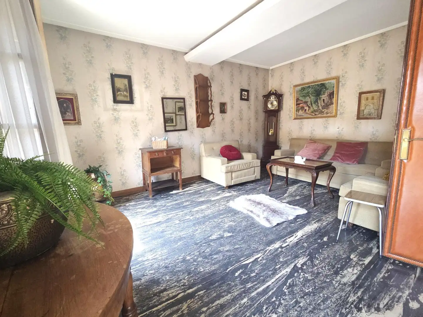 Sala de estar de Ático en venta en Teverga con Amueblado y Balcón