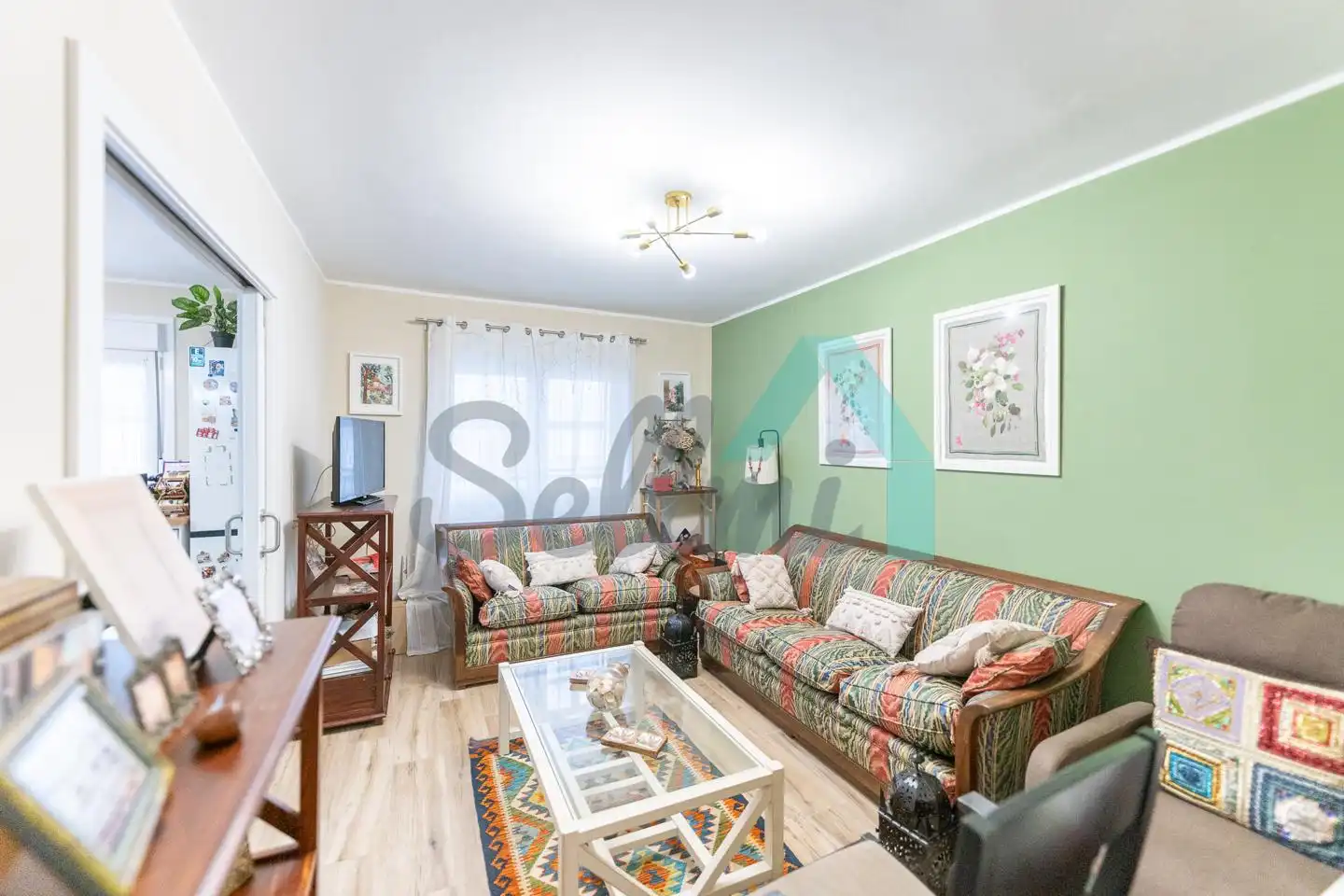 Living room of Flat for rent in Gijón   with Furnished