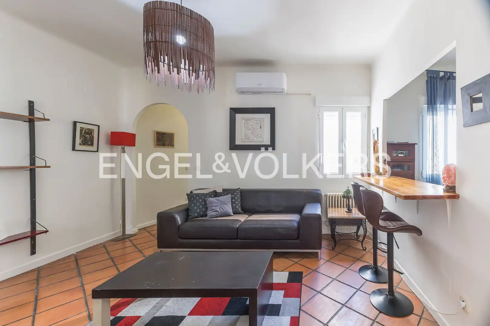 Sala de estar de Piso de alquiler en Madrid con Aire acondicionado, Calefacción y Amueblado