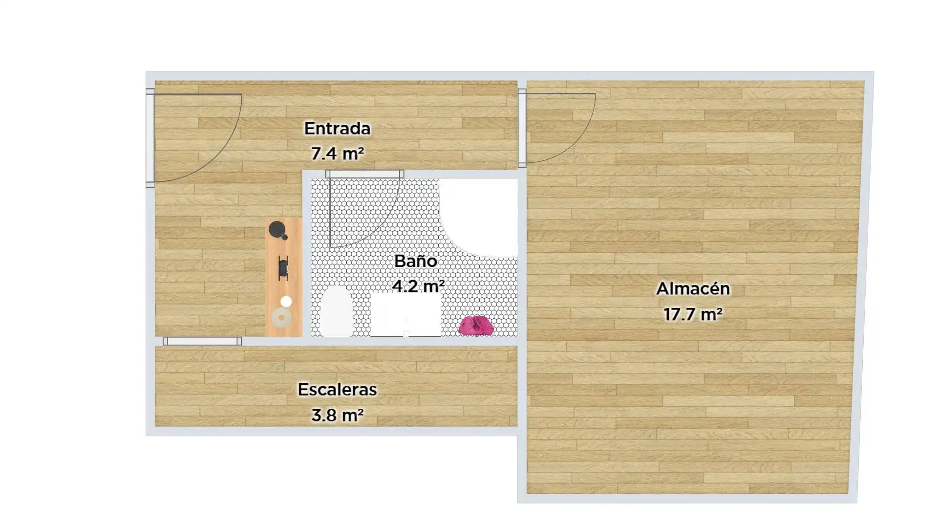 Bedroom of Houses for sale in Castiliscar  with Furnished