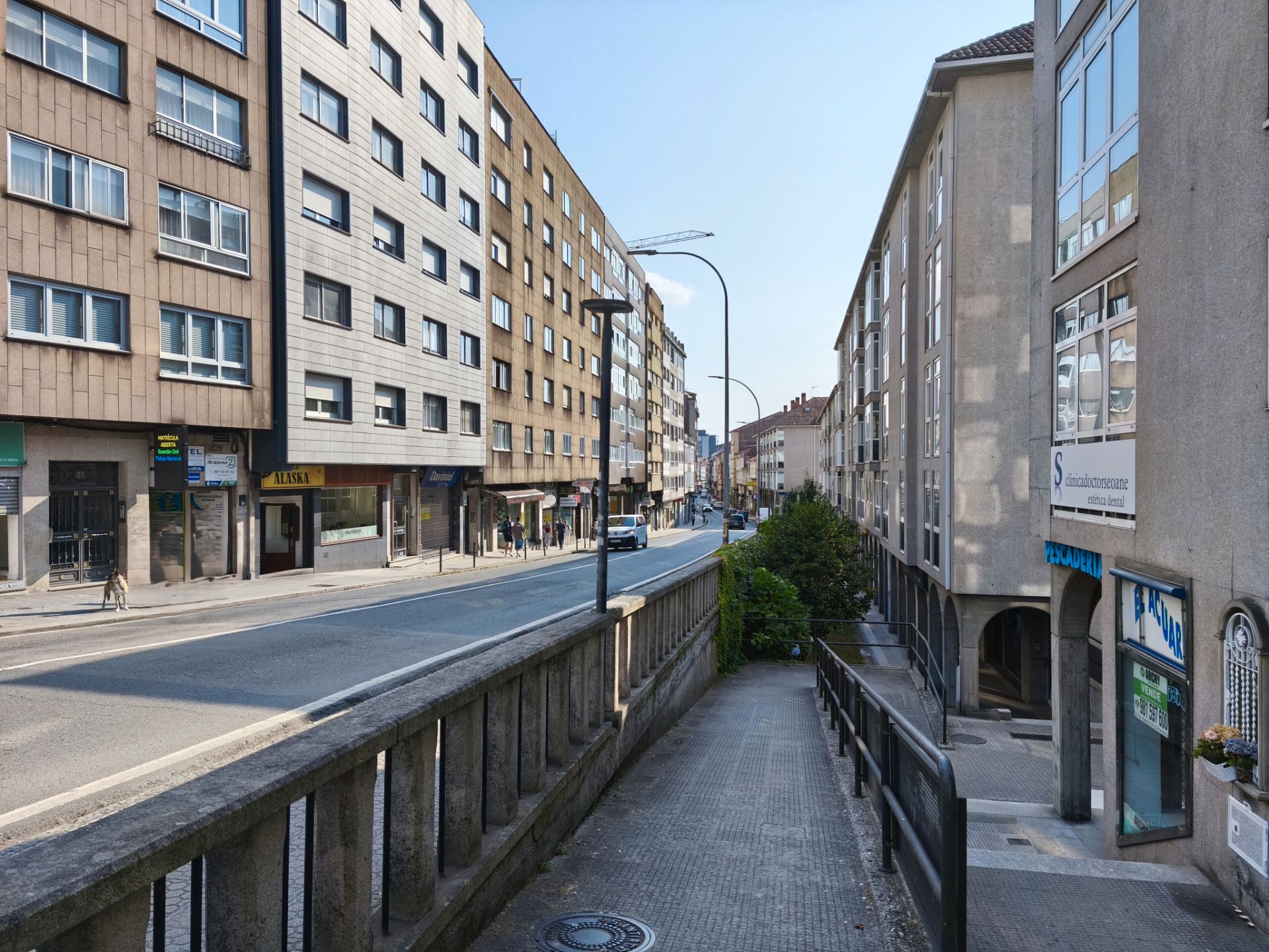 Exterior view of Flat for sale in Santiago de Compostela   with Heating, Terrace and Furnished