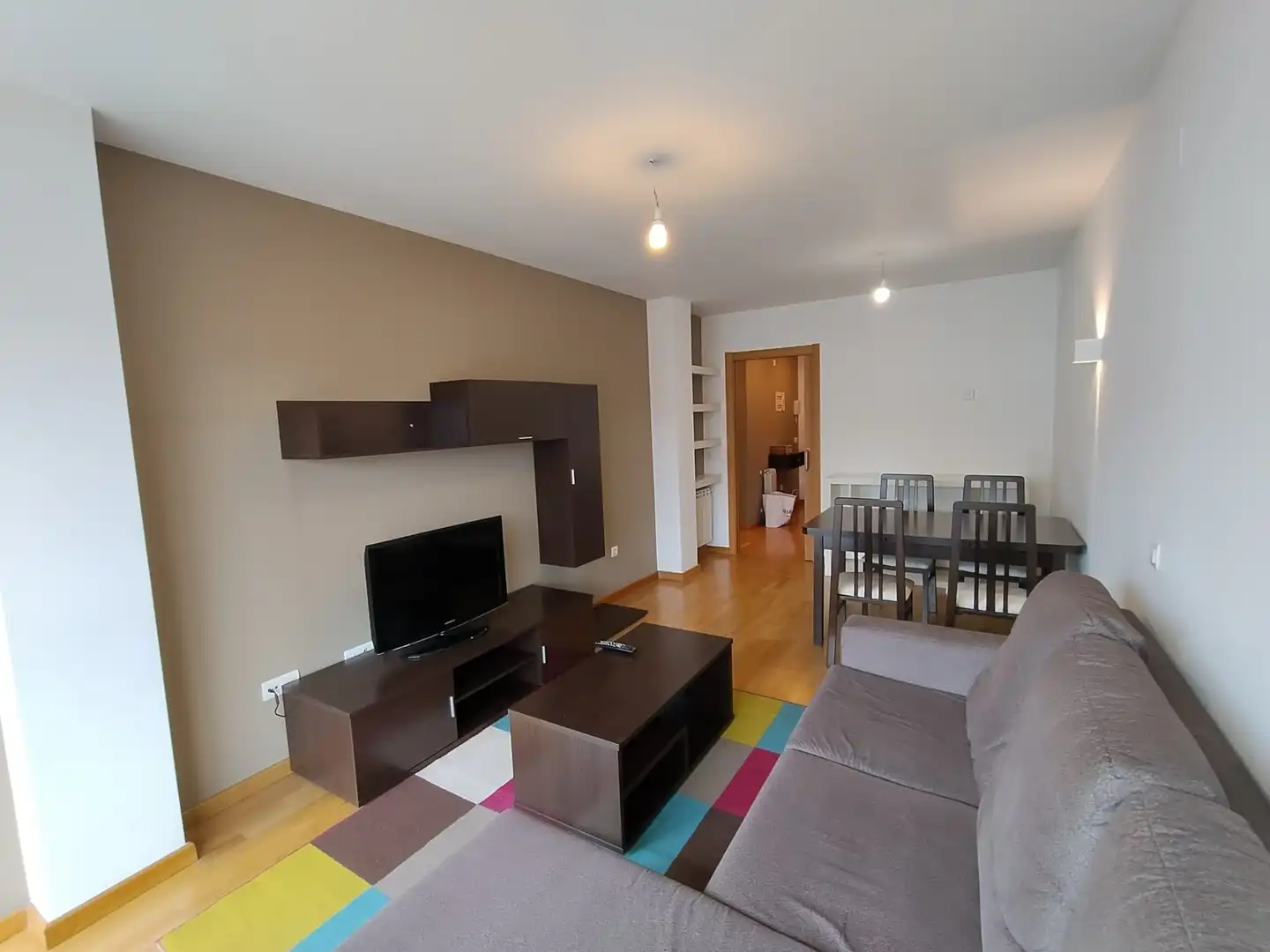 Living room of Flat for rent in Santiago de Compostela   with Heating, Storage room and Furnished