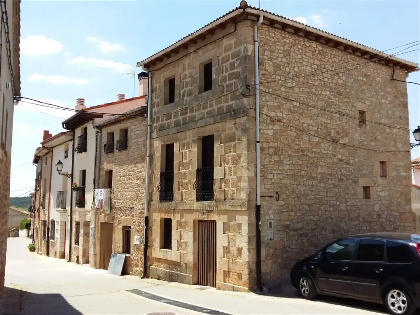 Exterior view of Flat for sale in Mecerreyes  with Parquet flooring, Furnished and Balcony