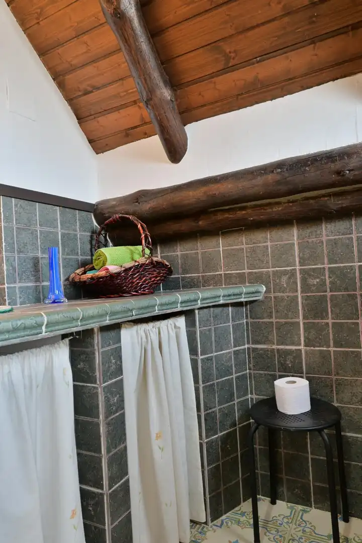Baño de Casa o chalet en venta en Bodonal de la Sierra con Aire acondicionado, Piscina y Amueblado
