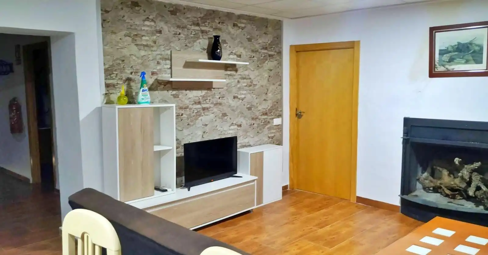 Sala de estar de Casa o chalet en venta en Alcalá del Júcar con Aire acondicionado, Jardín privado y Terraza