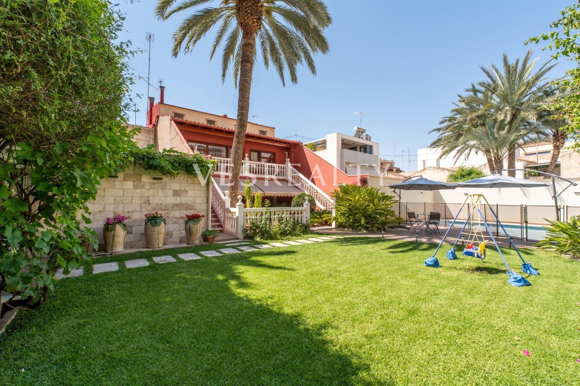 Jardí de Casa adosada en venda en San Vicente del Raspeig / Sant Vicent del Raspeig amb Aire condicionat, Calefacció i Jardí privat