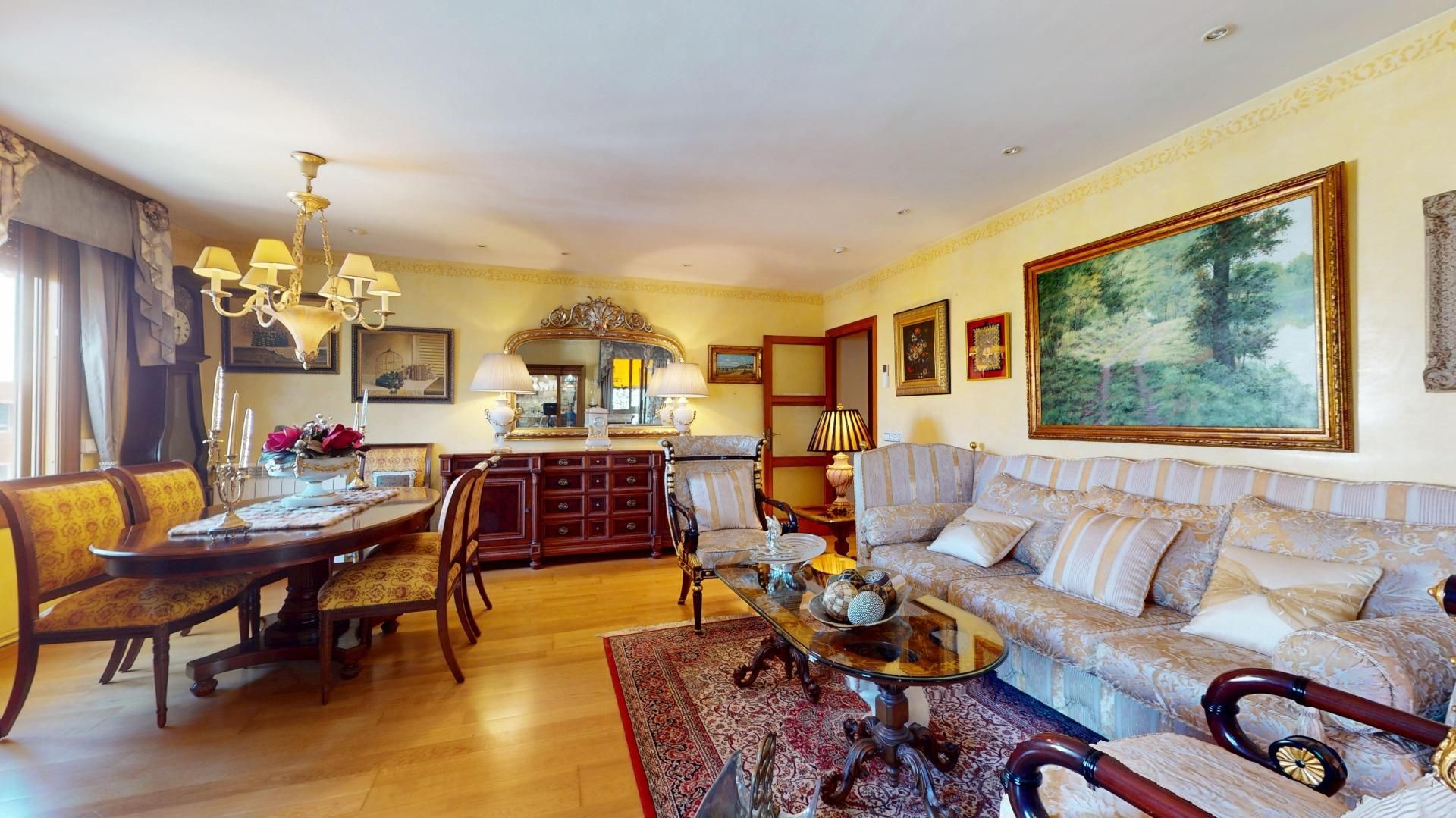 Living room of Flat for sale in  Palma de Mallorca  with Air Conditioner, Parquet flooring and Terrace