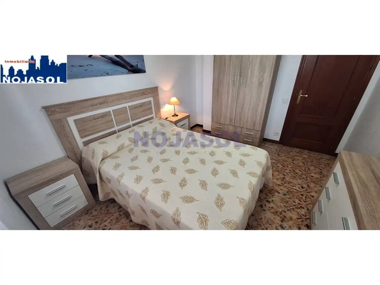 Schlafzimmer von Wohnung zur Miete in Noja mit Heizung, Terrasse und Möbliert
