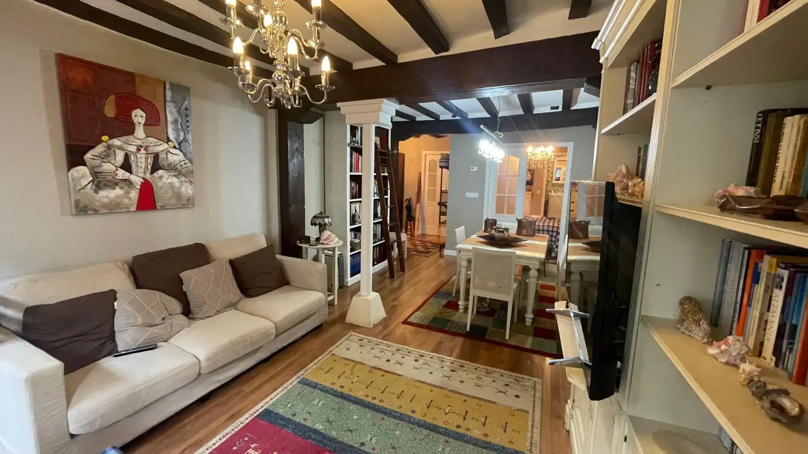 Living room of Flat for rent in Castro-Urdiales  with Heating, Furnished and Balcony