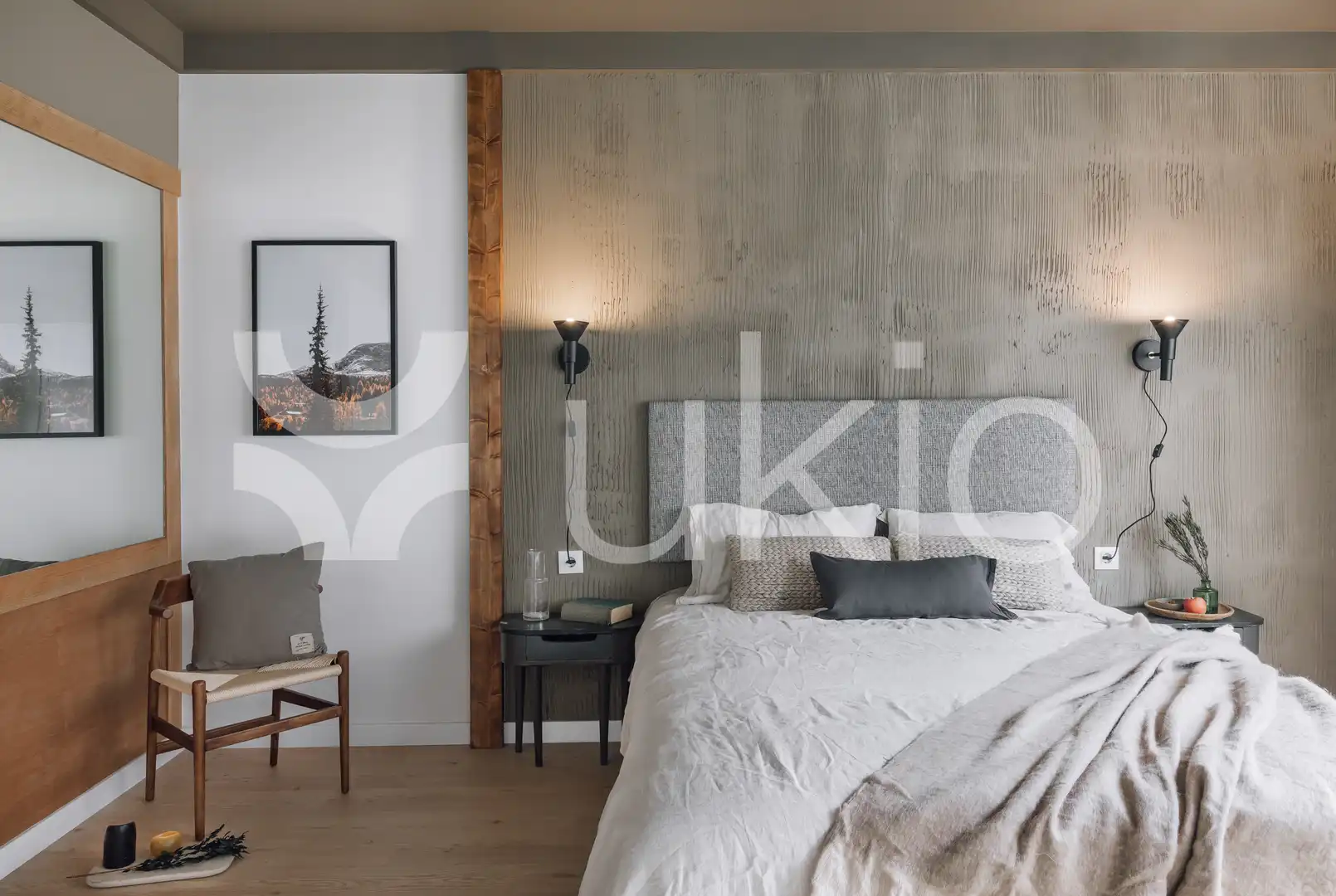 Dormitori de Apartament de lloguer en Barcelona amb Aire condicionat, Calefacció i Moblat