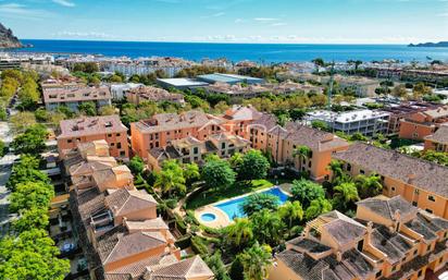 Exterior view of Single-family semi-detached for sale in Jávea / Xàbia  with Air Conditioner, Terrace and Balcony