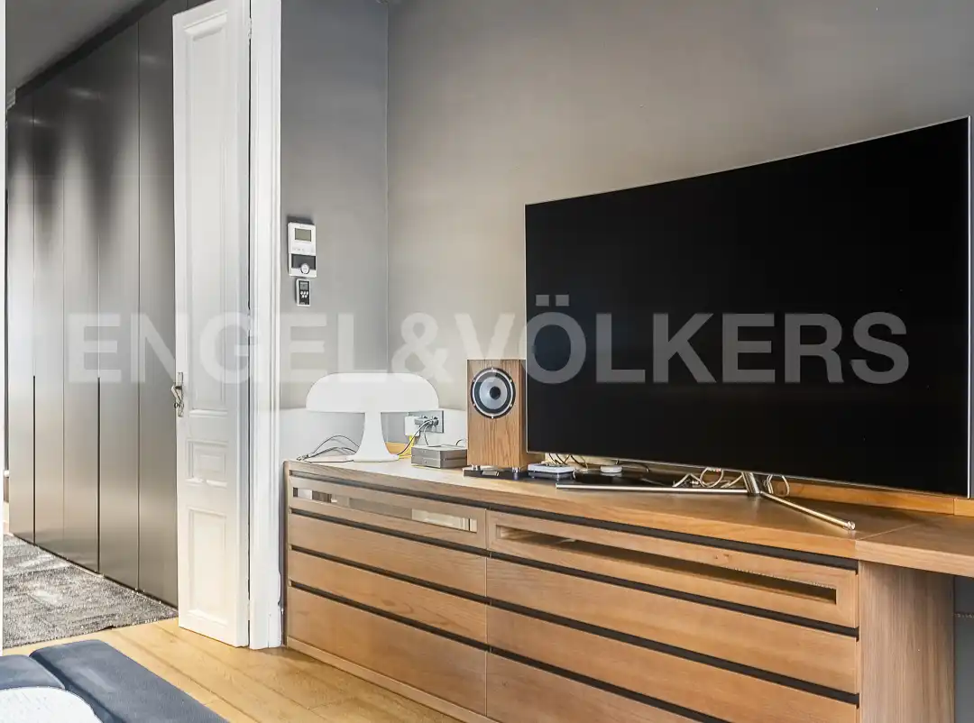 Sala de estar de Piso de alquiler en Barcelona con Aire acondicionado, Calefacción y Parquet