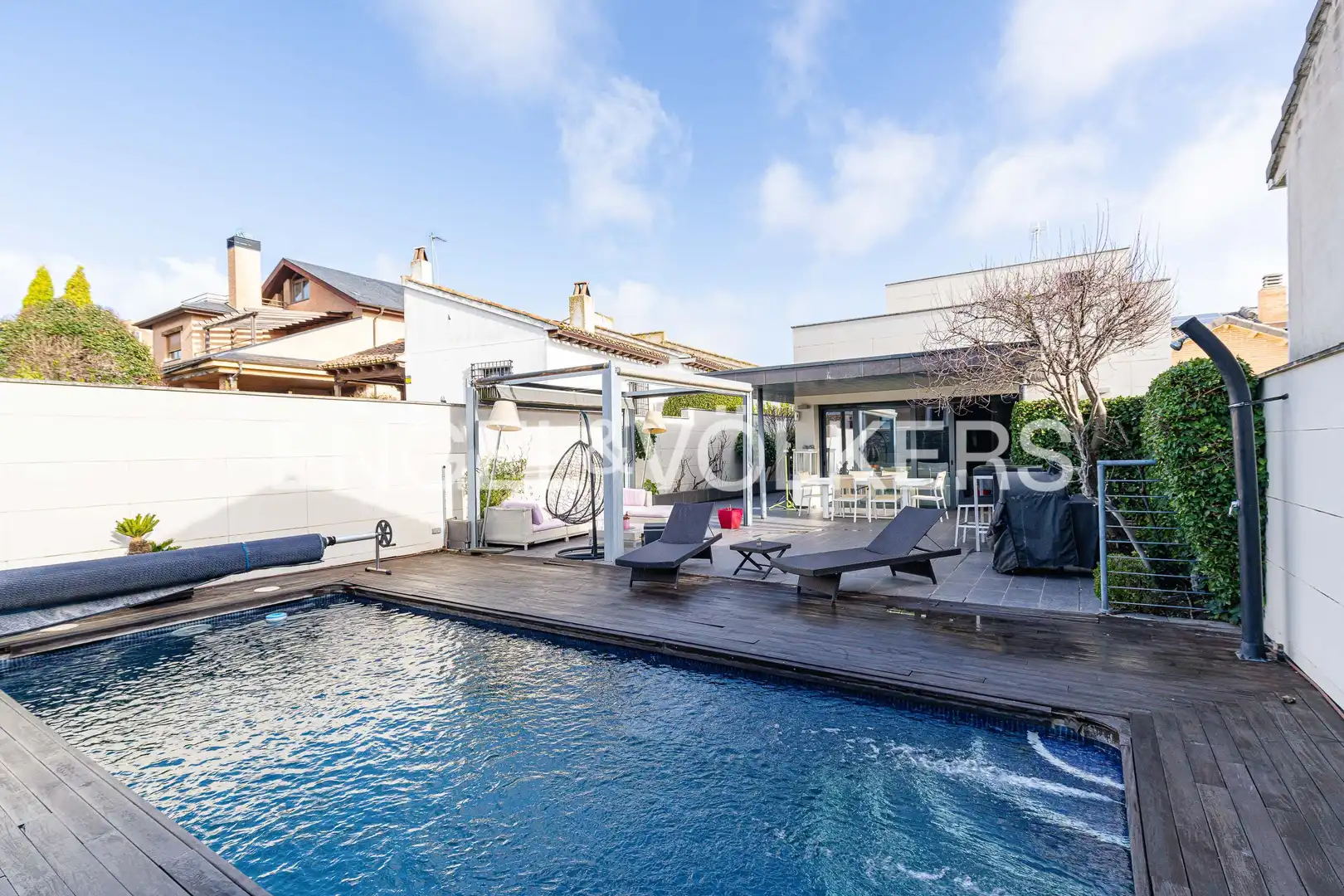 Swimming pool of Detached homes for sale in Valdemoro  with Air Conditioner, Heating and Private garden