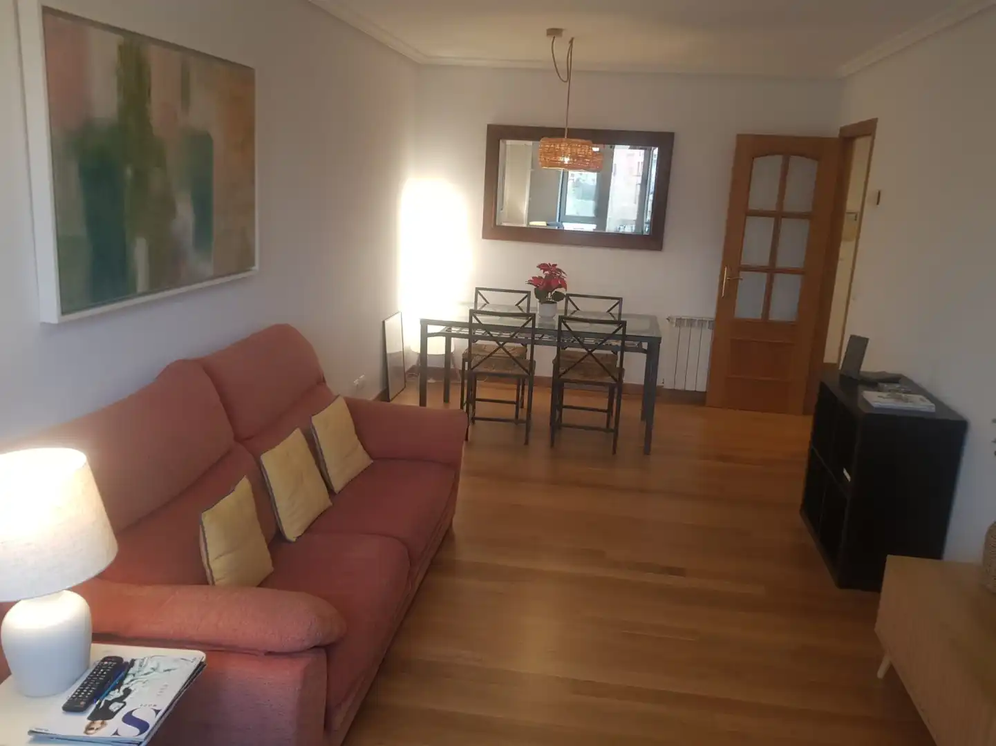 Wohnzimmer von Wohnung zur Miete in Santander mit Heizung, Terrasse und Möbliert