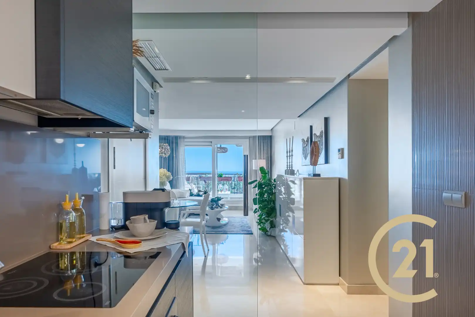 Cocina de Ático en venta en Benahavís con Aire acondicionado, Calefacción y Terraza
