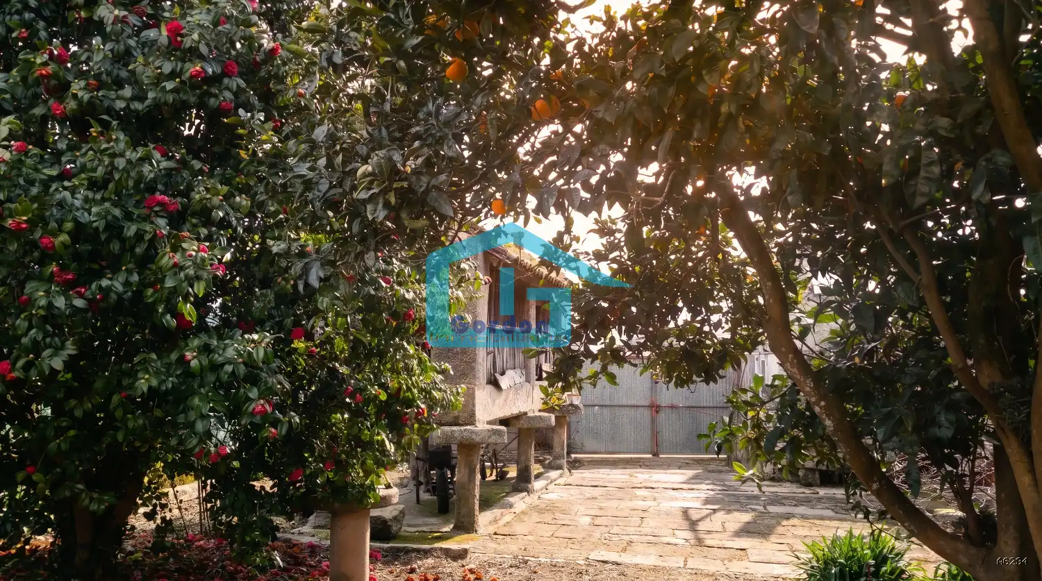 Jardín de Finca rústica en venta en Meaño con Parquet, Terraza y Trastero