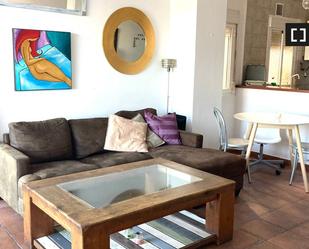 Living room of Flat to rent in  Madrid Capital  with Air Conditioner, Heating and Furnished