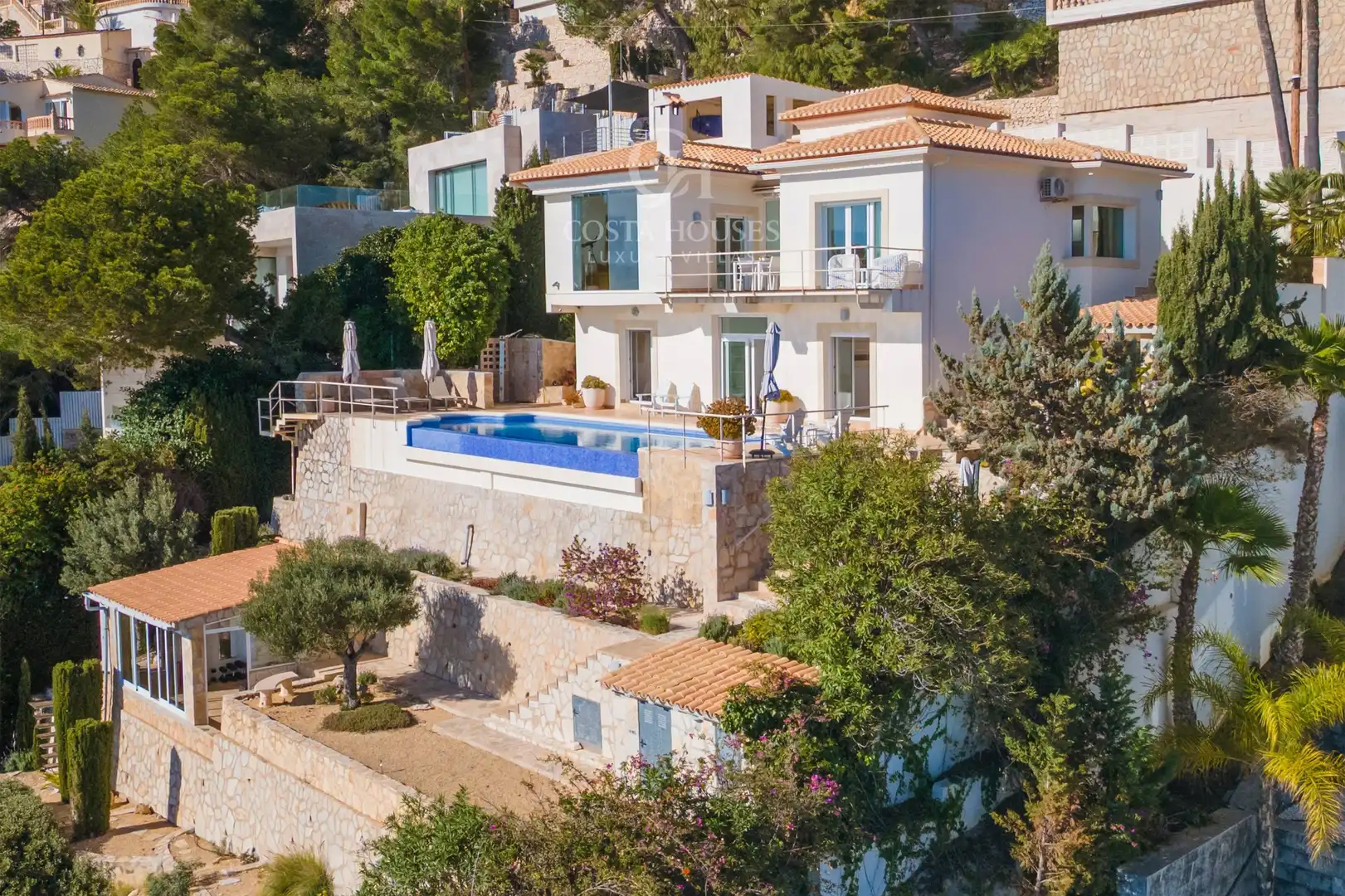 Exterior view of Houses for sale in Jávea / Xàbia  with Air Conditioner, Private garden and Terrace