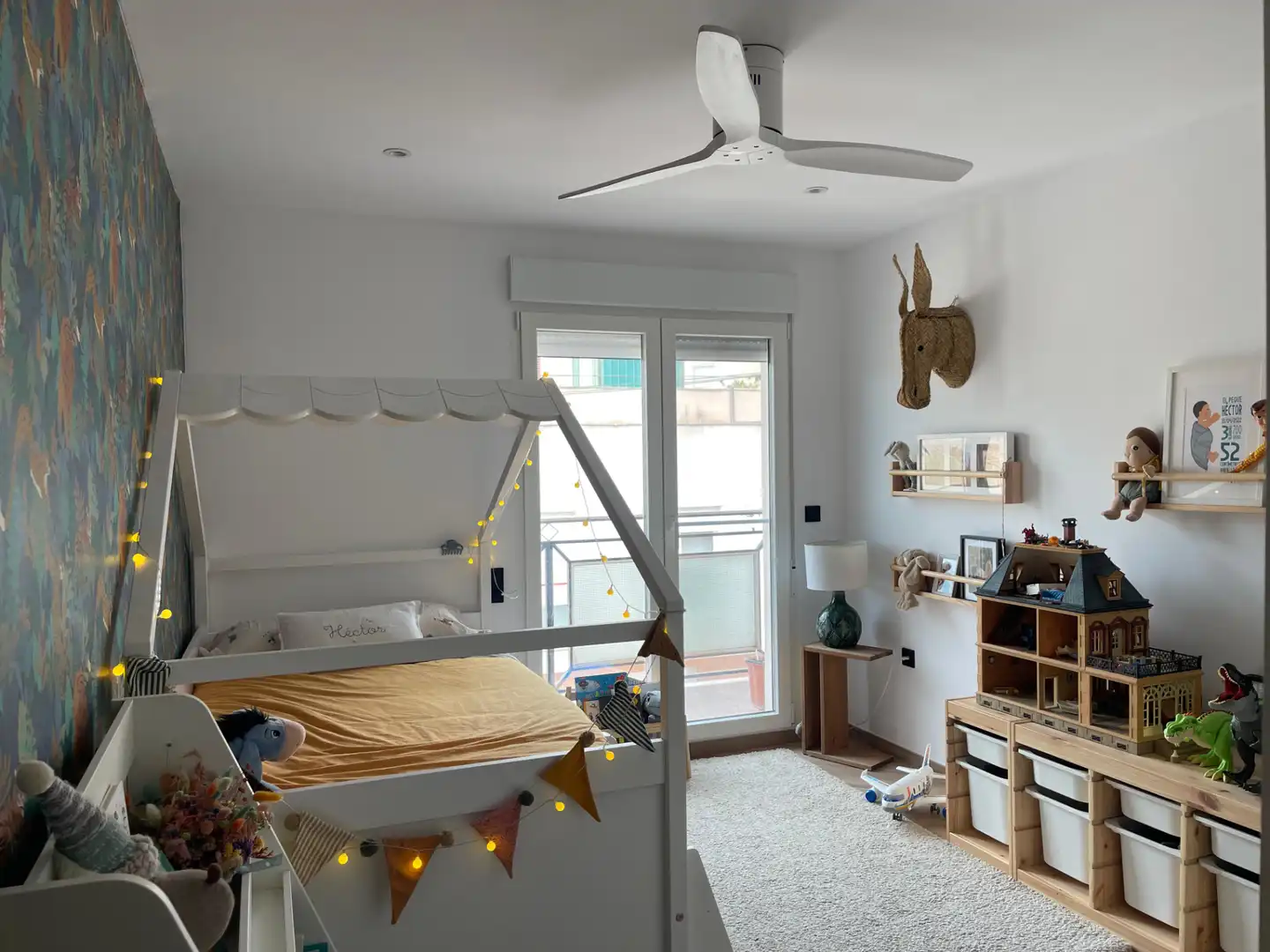 Schlafzimmer von Wohnung zum Verkauf in Onil mit Klimaanlage, Heizung und Balkon