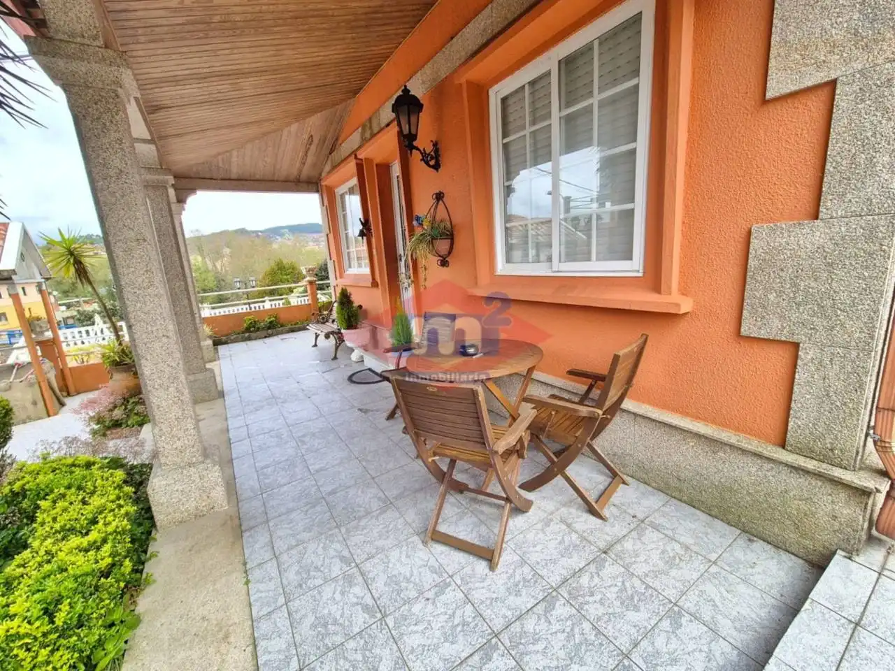 Terrasse von Haus oder Chalet zur Miete in Redondela mit Heizung, Privatgarten und Terrasse