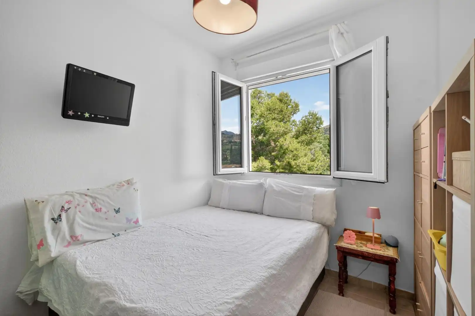 Schlafzimmer von Wohnung zum Verkauf in Benalmádena mit Klimaanlage, Privatgarten und Abstellraum