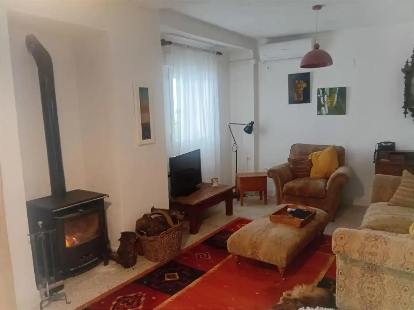 Sala d'estar de Casa adosada en venda en Fuente-Tójar, Córdoba
