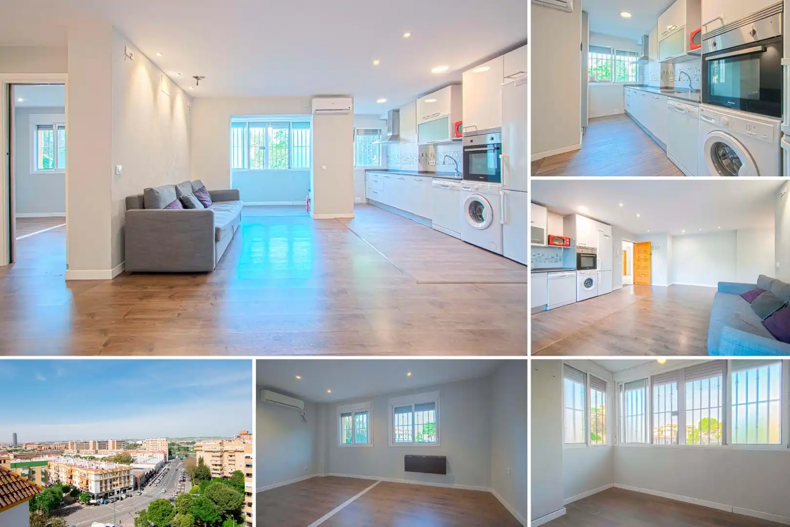 Exterior view of Ground floor for sale in  Sevilla Capital  with Air Conditioner, Private garden and Parquet flooring