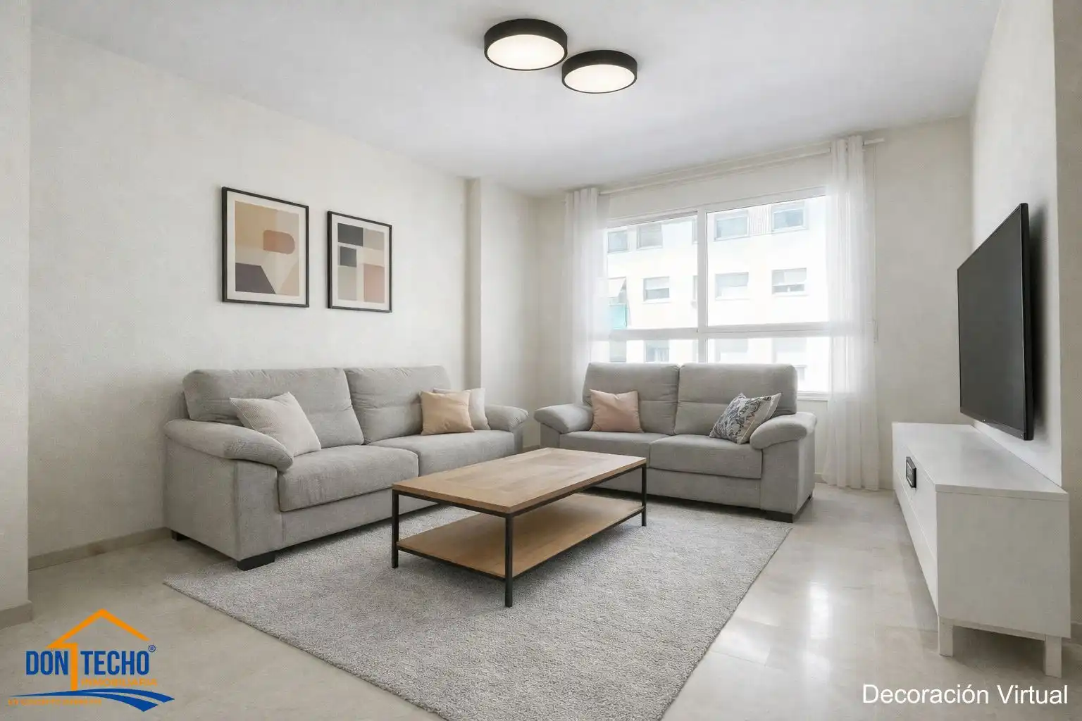 Sala de estar de Piso en venta en Nerja con Amueblado y Balcón