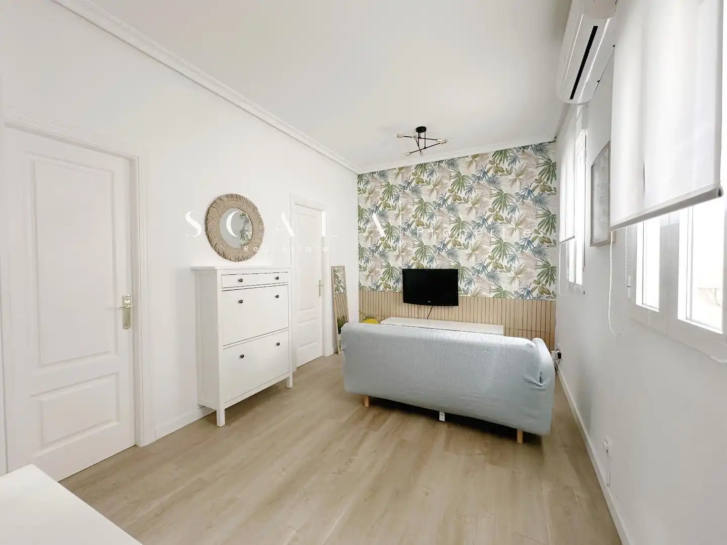 Sala d'estar de Pis de lloguer en  Madrid Capital amb Aire condicionat, Calefacció i Moblat