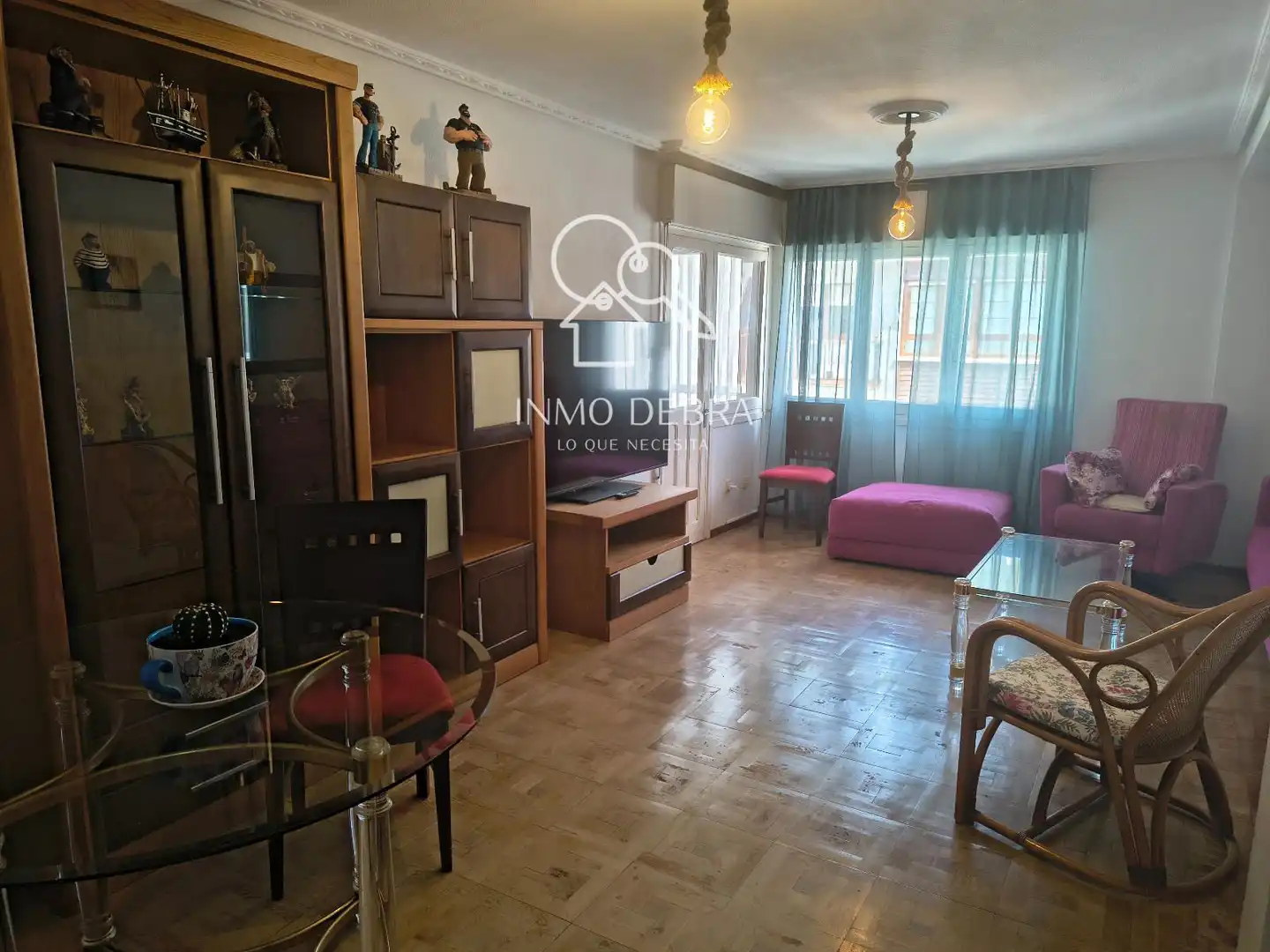 Wohnzimmer von Wohnung zum Verkauf in Cudillero mit Parkett, Terrasse und Möbliert