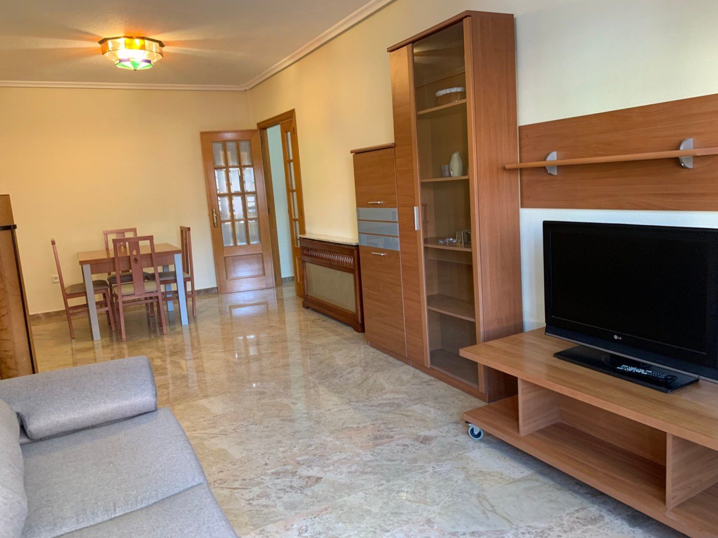 Living room of Flat to rent in  Valencia Capital  with Private garden and Balcony