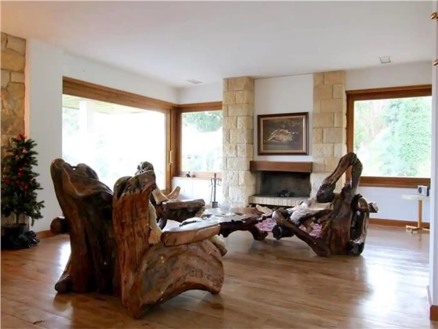 Wohnzimmer von Country house zum Verkauf in Gijón  mit Klimaanlage, Privatgarten und Terrasse