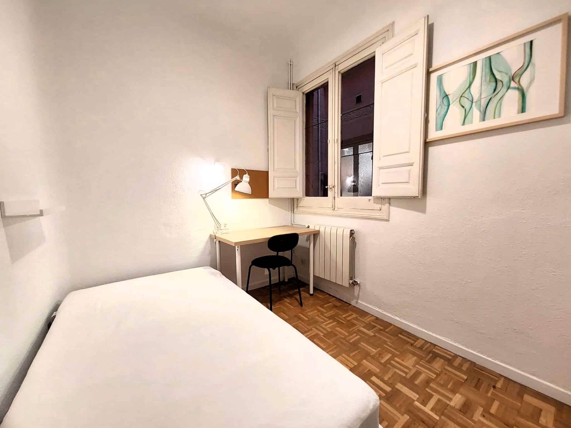 Bedroom of Flat to rent in  Madrid Capital  with Furnished