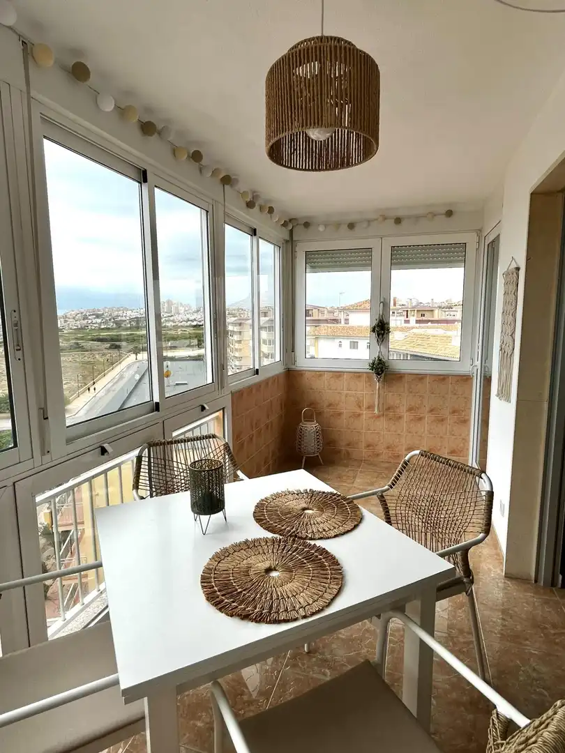 Balcony of Apartments for rent in Torrevieja  with Air Conditioner, Private garden and Terrace