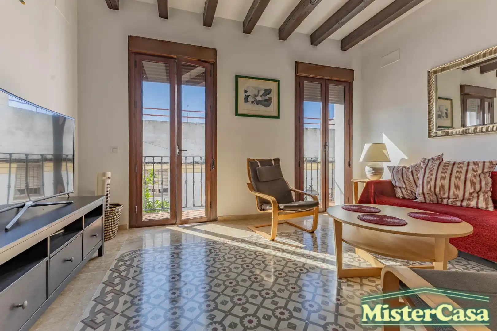 Sala de estar de Dúplex en venta en Jerez de la Frontera con Aire acondicionado, Amueblado y Balcón