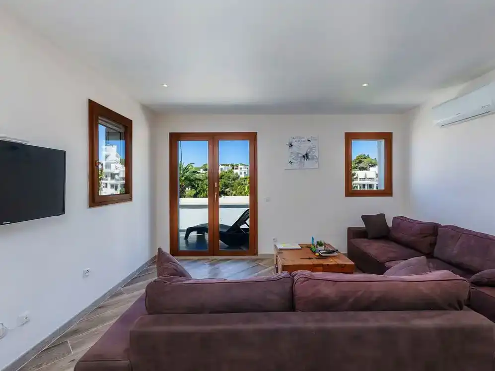 Sala de estar de Piso de alquiler en Santanyí con Aire acondicionado, Piscina y Amueblado