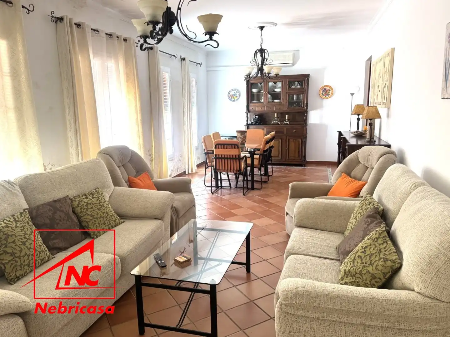 Living room of Houses for sale in Lebrija  with Air Conditioner and Private garden