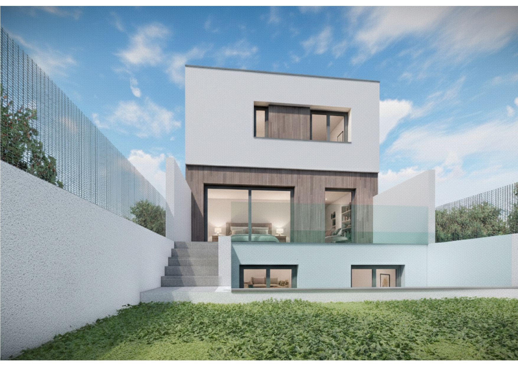 Exterior view of Single-family semi-detached for sale in Leganés