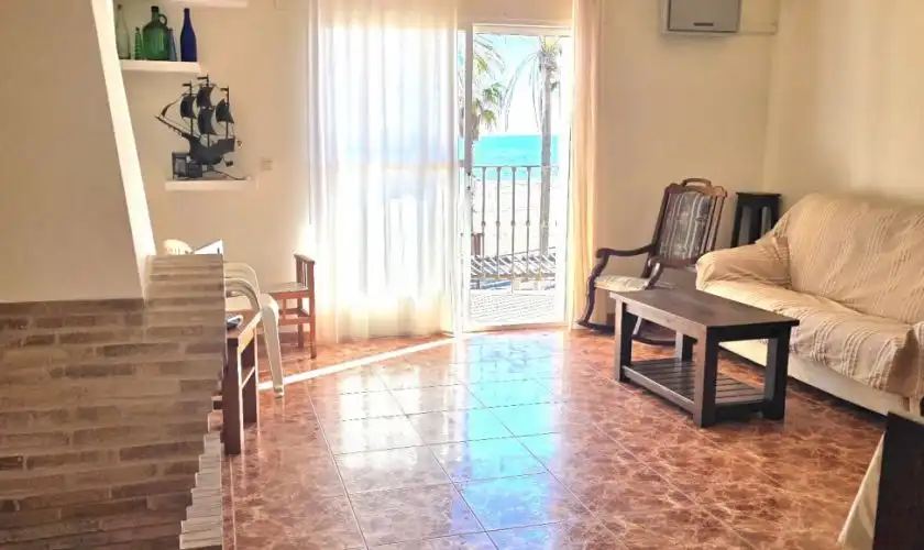 Wohnzimmer von Wohnung zum Verkauf in Carboneras mit Terrasse und Möbliert